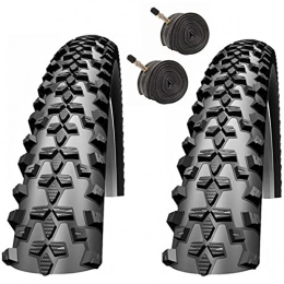 Generic Mountain Bike Tyres Impac Smartpac 26 x 2.10 Mountain Bike Tyres with Schrader Tubes (Pair)