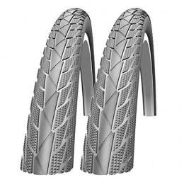 Impac Spares Impac Streetpac 26" x 1.75 Bike Tyres with Ano Adapters (Pair)