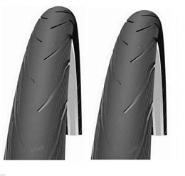 Laxzo Spares Laxzo ® 26 * 1.5 Schwalbe Spicer Active Line Slick MTB Tyres 26 x 1.5 Kevlar Guard Black 2 pcs