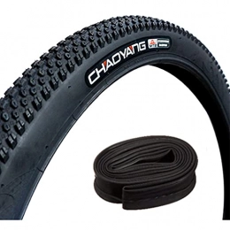 LDFANG Spares LDFANG 26 inch mountain bike tyre with SV48 Inner Tubes ，26X1.95, 24X1.95 Tire, Thicken, Durable, Mountain Bike Tire Black
