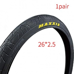 LOO LA Spares LOO LA MTB Slick Tyres 26 * 2.5" City Slick Mountain Bike Slick Pair of Tyres Suitable for maxxis hook worm tire 26 * 2.5