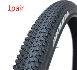 LOO LA Mountain Bike Tyres LOO LA Pair of Slick Road Mountain Hybrid Bike Bicycle Tyres 24 * 1.95 with 1mm Antipuncture Protection Suitable for bicycle tires, mountain bike tires, anti-skid off-road vehicles