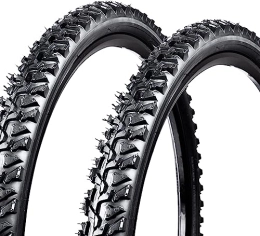 MELBIZ Mountain Bike Tyres MELBIZ mountain bike tire 24 / 26 * 1.95 bicycle tire 26 * 2.1 black thickened tire mountain bike accessories (Size : 26 * 2.1)