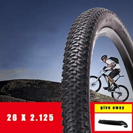 MILECN Mountain Bike Tyres MILECN 26" X 2.125 Bicycle Tyre And 1 Tire Lever, Bike Tires for Mountain Road Hybrid Bike Tires Spare Part Accessories