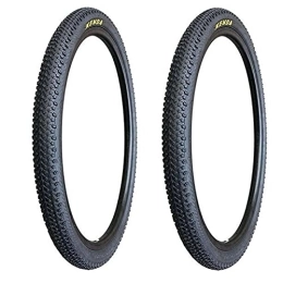 SAJDH Spares Mountain Bike Tires, 24 / 26X1.95 Non-Slip Wear-Resistant, Mountain Bike Bead Steel Wire Tires, with Bicycle Tire Repair Kit, 2 Pieces, 24 * 1.95