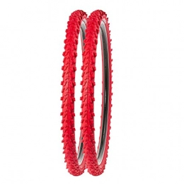 P4B Spares P4B 2 x 24 inch MTB bicycle tyres Very good grip in all situations High quiet running 24 x 1.95 50 - 507 For mountain bikes 24 inch bicycle coat in red