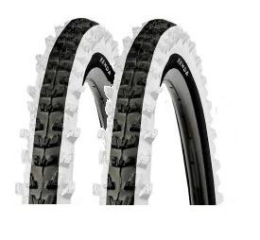 P4B Mountain Bike Tyres P4B | 2 x 26 inch tyres for your MTB | 50-559 | 26 x 1.95 | robust bicycle tyres