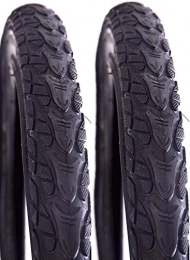 Hard to find Bike Parts Mountain Bike Tyres Pair (2) Trax 24" x 2.0 (50-507) Junior MTB Style Bike Tyres With Safety Reflective Sides & All Terrain Tread (Pair Tyres & Pair Inner Tubes)