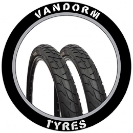 Vandorm Mountain Bike Tyres Pair of 26" Slick Tyre MTB Vandorm Wind 210 26" x 2.10" Bike Tires