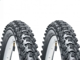 CST Spares Pair of 26 "x 2.10" CST Eiger Mountain Bike Tyre Black (Pair)