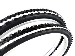 Kenda Spares Pair of KENDA K849 MTB Bike Tyres, size 26 x 1.95, black with white stripes, ETRTO 50-559