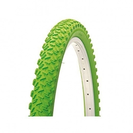 Planet Coloured Tyre for Mountain Bike MTB Bicycle 26 x 1.95 Colours Yellow / Green / Blue / Red / White / Black green