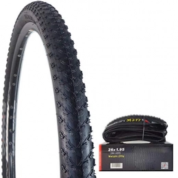 QinnLiuu Mountain Bike Wire Bead Tires - All Terrain, Stab-Resistant And Foldable, Replacement MTB Bike Tire (26", 27", 29"),29X1.95 inch