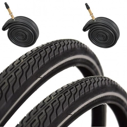 Raleigh Spares Raleigh CST T1262 Global Tour 700 x 35c Hybrid Bike Tyres with Presta Tubes (Pair)