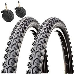 Raleigh Mountain Bike Tyres Raleigh CST T1280 Annupurna 26" x 1.95 Mountain Bike Tyres with Presta Tubes (Pair)