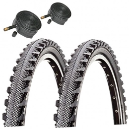 Raleigh Spares Raleigh CST T1303 Offroad 26" x 1.95 Mountain Bike Tyres with Schrader Tubes (Pair)