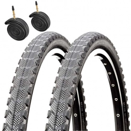 Raleigh Spares Raleigh CST T1811 Traveller 700 x 35c Hybrid Bike Tyres with Presta Tubes (Pair)