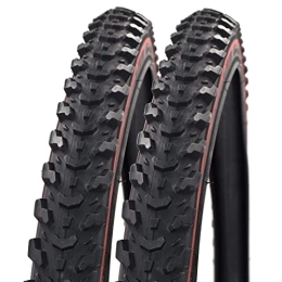 Raleigh Mountain Bike Tyres Raleigh T1310 Eiger Redline 26" X 1.95 Mountain Bike Tyres (Pair)