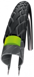 Schwalbe Spares Schwalbe Marathon 28 X 1 1 / 2 Wired Tyre with Greenguard Reflex 830g (40-635) - Black
