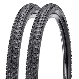 SUSHOP Mountain Bike Tyres SUSHOP Mountain Bike Tires, 60TPI Folding MTB Tires, Fast Rolling Replacement Durable Bicycle Tires for Hardpack, 2 Pack Bike Tire, 26x1.95