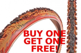 SweetskinZ Spares SWEETSKINZ REFLECTIVE 26 x 2.10 MTB OFF ROAD CHUNKY TYRE SCORCH FLAME PATTERN