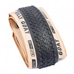 Tyres Bicycle Tires, High Quality Tire Rims 29 Mountain Bike Tires Rims 26 Tires 27 5 Mountain Bike Folding Yellow Rim Tire (Color : 26 x 2.1, Features : Foldable)