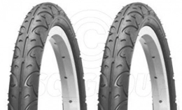 Vancom Spares Vancom 2 Bicycle Tyres Bike Tires - Black BMX / Freestyle - 12 x 2