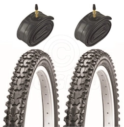 Vancom Spares Vancom 2 Bicycle Tyres Bike Tires - Mountain Bike - 26 x 2.10 - With Presta Tubes