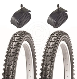 Vancom Spares Vancom 2 Bicycle Tyres Bike Tires - Mountain Bike - 26 x 2.10 - With Schrader Tubes