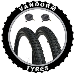 Vandorm Mountain Bike Tyres Vandorm 26" x 2.30" DH MTB Mountain Bike Tyres & Schrader Tubes (Pair)