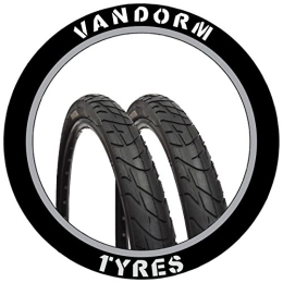 Vandorm Mountain Bike Tyres Vandorm Pair of 26" Slick Tyre MTB Wind 210 26" x 2.10" Bike Tyres