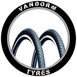 Vandorm Mountain Bike Tyres Vandorm Pair of Slick 26" MTB Bike Tyre Road Runner 26" x 1.50" Fast Tyres Bike part