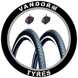Vandorm Spares Vandorm Road Runner 26" x 1.50" 40-559 Tyres (PAIR) & Schrader Tubes - P193 x 2 Bike part