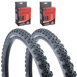 Vandorm Mountain Bike Tyres Vandorm Storm 26" x 1.95" MTB Tyres & SLIME PRESTA Tubes Deal - VTP1053 x 2 Bike part