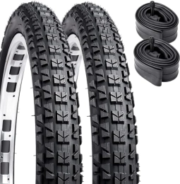 YunSCM Mountain Bike Tyres YunSCM 26" Bike Tire 20x2.125, 54-4.6 ETRTO with Excellent 5mm Puncture Protection for 20 x 2.125 MTB Mountain Gravel Bike Bicycle - Pack of 2