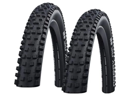 Ziegenpeter Mountain Bike Tyres Ziegenpeter 2 x Schwalbe Nobby NIC Performance MTB Folding Tyres / / 57-584 (27.5 x 2.25 Inches), Design: Black