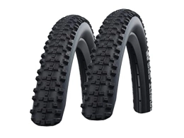 Ziegenpeter Mountain Bike Tyres Ziegenpeter 2 x Schwalbe Smart Sam Performance MTB Clincher Tyres / / 57-622 (29 x 2.25 Inches), Design: Black