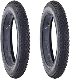 ZLNY Mountain Bike Tyres ZLNY Pack Of 2 Fat Tire, 20x4.0 Inch Fat Bike Tires Replacement Electric Bicycle Tires Compatible Wide Mountain Snow Bike, Excellent2