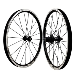 KANGXYSQ Spares 20 22 Inch MTB Wheelset 406 451 Bicycle Rim 20 / 24 Spoke Mountain Bike Front Rear Wheel V Brake Rim 7-12speed Cassette QR Sealed Bearing Hubs (Size : 22inch 74 / 130)
