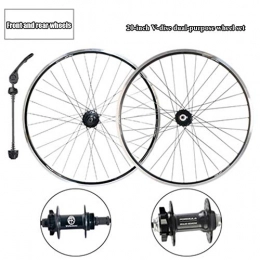 ASUD Spares 20 inch Bicycle wheel set, Alloy Mountain Disc Double Wall 7 / 21 speed brake disc brakes split mountain bike wheel
