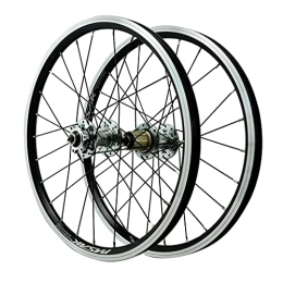 DaGuYs Mountain Bike Wheel 20 Inch Mountain Bike Wheels Quick Release Bike Wheel Set V Brake / Disc Brake / Rim Brake Double Walled Aluminum Alloy Rim 7 8 9 10 11 12 Speed Sealed Bearings (Silver 20in)