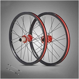 MIAO Mountain Bike Wheel 20 inch mountain bike wheelset, double wall 24 holes quick release hybrid disc brake aluminum alloy wheels 8 / 9 / 10 / 11 speed