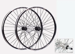 OMDHATU Mountain Bike Wheel 20" mountain bike wheelset V-brake rims Front 2+ rear 2 Sealed bearing hubs Support 6 / 7 / 8 speed Rotary freewheel QR (Color : Silver, Size : 406)