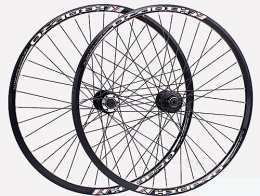 OMDHATU Mountain Bike Wheel 24 / 26 / 27.5 inch mountain bike wheelset Disc Brake rims front 2+ rear 2 Sealed bearing hubs Support 6 / 7 / 8 speed Rotary freewheel QR (Size : 24in)