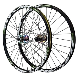 KANGXYSQ Spares 24 Inch MTB Rim Mountain Bike Wheelset HG Disc Brakes Quick Release 32H Front 2 Rear 4 Bearings Bicycle Wheels 8 9 10 11 12 Speed Cassette 1886g