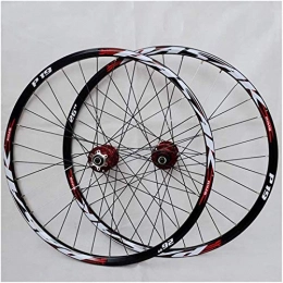 DSHUJC Mountain Bike Wheel 26 / 27.5 / 29 Inch Bicycle Wheel (Front + Rear) Mountain Bike Wheelset, Double Walled Aluminum Alloy Rim Fast Release Disc Brake 32H 7-11 Speed Cassette, B, 29IN