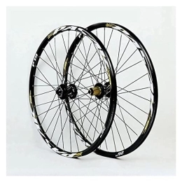AWJ Spares 26" / 27.5" / 29" Inch Double Layer Alloy Mountain Bike Wheelset, 32H Bearing Disc Brake Freewheel Bicycle Wheel 7-11 Speed Wheel