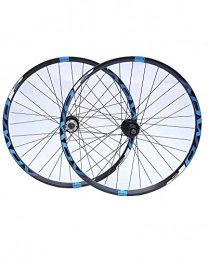 WXX Mountain Bike Wheel 26 / 27.5 / 29 Inch Mountain Bike Wheel Set 32 Hole Double Wall Aluminum Alloy Rim Disc Brake, For 7 8 9 10 Speed Card Hub, Blue, 27.5 inches