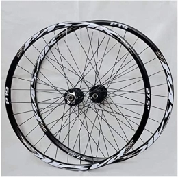 YANHAO Mountain Bike Wheel 26, 27.5, 29 Inch Mountain Bike Wheels With Aluminum Alloy Disc Brakes, Suitable For 7 / 18 / 9 / 10 / 11 Speeds (Color : Schwarz, Size : 27.5INCH)