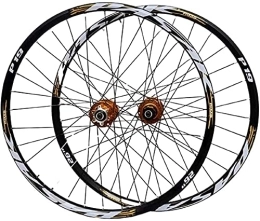 Auoiuoy Spares 26 / 27.5 / 29 Inch Mountain Bike Wheelset Bicycle Wheel Wheelset (Front Back) Double-Walled Made of Aluminum Alloy with Quick Change Disc Brake 32H 7-11 Speed Cassette, A-27.5inch